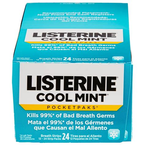 listerine cool mint pocketpaks breath strips 12 pk 24 ct